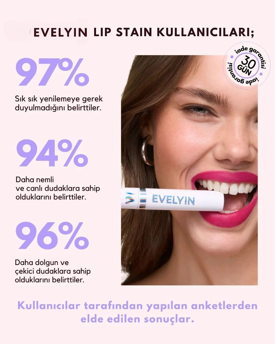 EVELYIN™  Soyulabilir Lip Stain